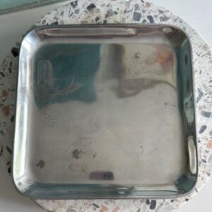 Pottery Barn Barona Silver Square Bath Amenities Tray